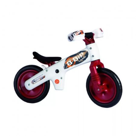 VELO DRAISIENNE B-BIP BLANC ET ROUGE 01BBIP0020R