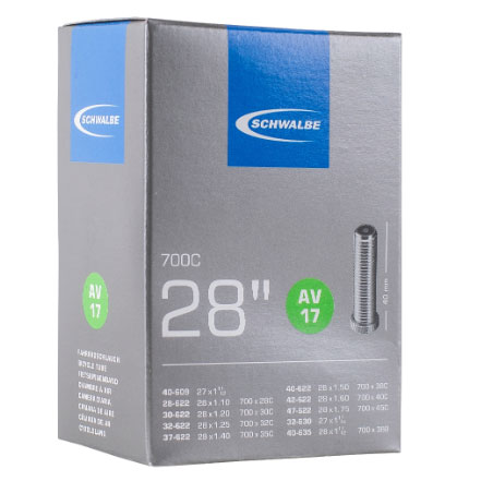 CHAMBRE. SCHWALBE AV17 28/47-622/635 IB AGV 40mm  700X28/45C VS 10429340