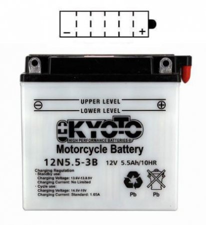 BATTERIE 12N5-5-3B 12N553B