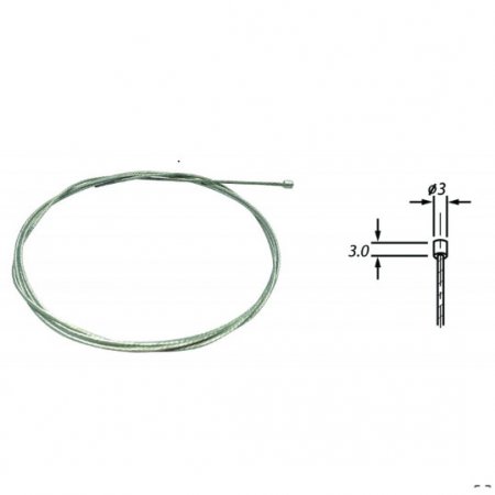 CABLE CARBURATEUR DELLORTO/GURTNER DIAM 12/10 - 12 FILS LG2,25M BTE 25 214225B