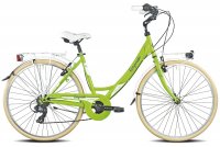 VELO URBAIN 26' D SILVERLIFE 6v VERDE MELA H46 21T120P