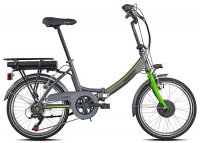 VELO ELECTRIQUE 20" TORPADO LYBRA pliant BAFANG GRIS 36V10 Ah 21T286
