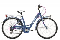 VELO URBAIN 28' D PARTNER BLEU 46 21V 21T436C46