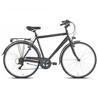 VELO URBAIN 28' H ALBATROS Noir / Rouge 52 21T48052
