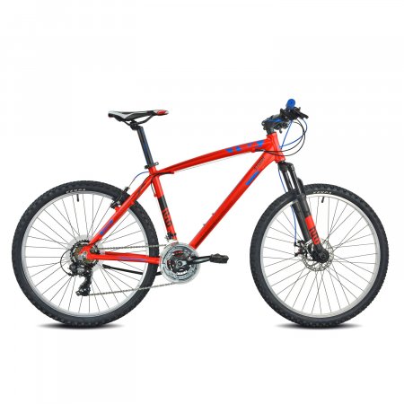 VELO VTT 26' STORM H ROUGE Tx35 7x3 V-BRAKE AR DISQUE AV 46  22T59046