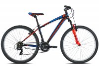 VELO VTT 26' EARTH NOIR / BLEU V-Brake 7x3 38 22T595