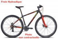 VELO VTT 29' ICARO HYDRAULIQUE NOIR / ROUGE ALIVIO 7x3 ALU 6061 50 22T720R50