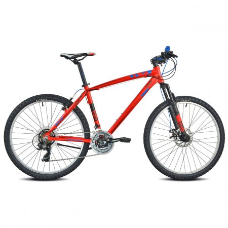 VELO VTT 26' STORM H ROUGE Tx35 7x3 V-BRAKE AR DISQUE AV 38  23T590