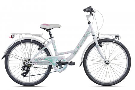 VELO ENFANT 24' KELLY Blanc / Aquamarine 23T611V