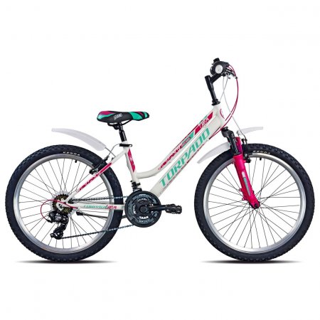 VELO ENFANT 24' CANDY 18V BLANC 23T616B