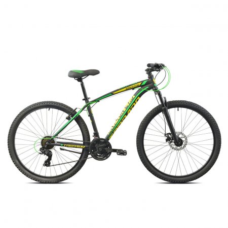 VELO VTT 27,5' KRYPTON 7x3 TY300 Noir / Vert V-BRAKE ARR DISQ MEC AV 43 23T79543