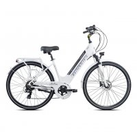 VELO ELECTRIQUE 28" TORPADO VENERE 7V INT BATTERIE 36V 13 Ah BLANC 24T268