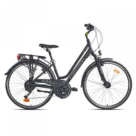 VELO URBAIN 28' D NAVIGATOR LUX- DONNA MOYEU DYNAMO ALTUS EF-51 Black / Dark Grey 24V 42  24T411