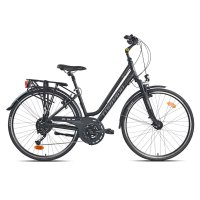 VELO URBAIN 28' D NAVIGATOR LUX- DONNA MOYEU DYNAMO ALTUS EF-51 Black / Dark Grey 24V 42  24T411