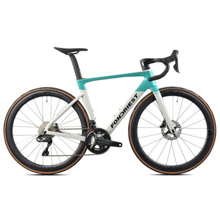 VELO FONDRIEST GAND SHIMANO 105 DI2 BLANC/VERT T58 25F6LT58
