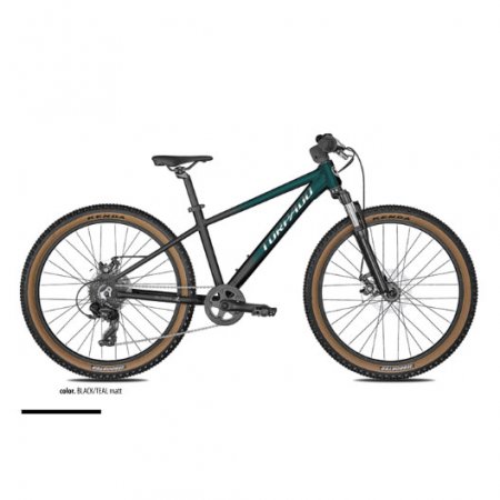 VELO ENFANT 24' JAGUARO 1X8 ESSA CADRE ALUMINIUM NOIR/VERT MAT 26T605