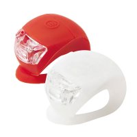 ECLAIRAGE VELO KIT DE FEUX AVANT ET ARRIERE BLANC ET ROUGE EN SILICONE  304110175