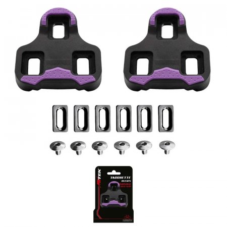 CALES PEDALES AUTOMATIQUE COMPATIBLE KEO ANGLE 4,5° NOIR / ROSE MVTEK 305901515