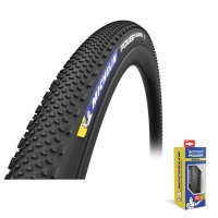 PNEU GRAVEL MICHELIN 700x35 POWER GRAVEL BLACK T/Souple Tubeless Ready V2 35-622 424679