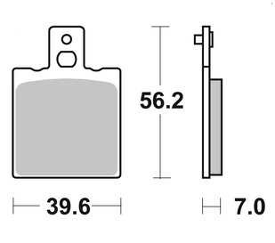 Plaquettes de frein moto SBS 519HF 519000