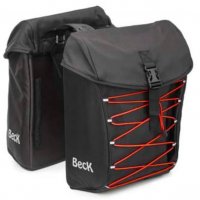 PAIRE SACOCHES BECK S.TAR Red 33x13x43 36 Litres KLICKFIX 23-BE-7002 746304
