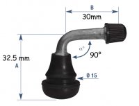 VALVE SCOOTER COUDEE 90 d15 Tip Top 7802320