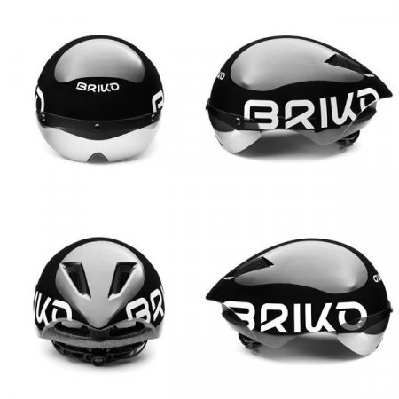 CASQUE ROAD CHRONOMETRE NOIR BRIKO 53-61CM  INMOLD 8002390765783