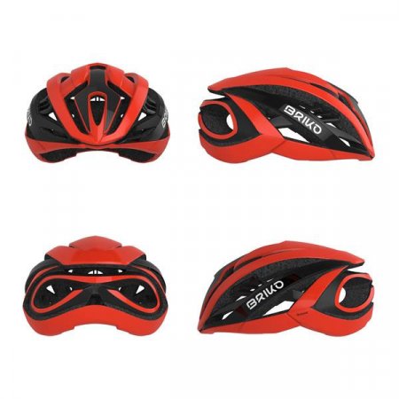 CASQUE QUASAR NOIR ET ROUGE BRIKO M 53/58CM INMOLD 8032751468688