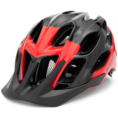 CASQUE MAKIAN NOIR ET ROUGE BRIKO L 59/63 CM INMOLD 8054087473815