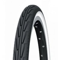 PNEU VELO MICHELIN 20x1 3/8 CITY'J Blanc/Noir T/Rigide 37-451 973709