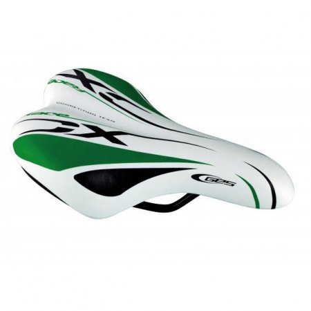 SELLE JUNIOR RACE Blanc / Vert / Noir  235mm / 145mm A311SV