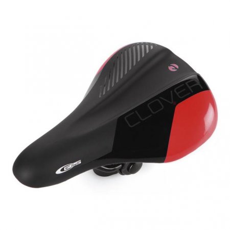 SELLE ENFANT TREFLE Noir / Rouge 212mm / 144mm A323N30