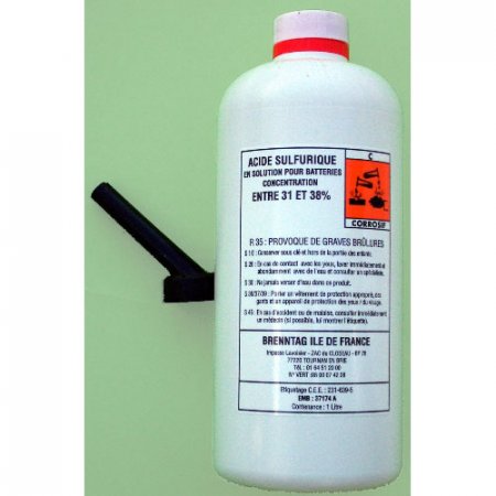Acide pour batterie en bidon 1 litre - ACIDE-SULFURQ - Promo-jetski