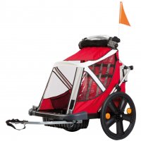 REMORQUE ENFANT 2 PLACES 20' B-TRAVEL Rouge / Noir BELLELLI BTRAVEL1