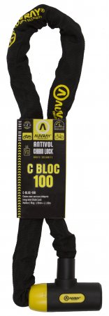 ANTIVOL CHAINE C-BLOC D.8 100cm SERRURE INTEGREE AUVRAY CBL100AUV08