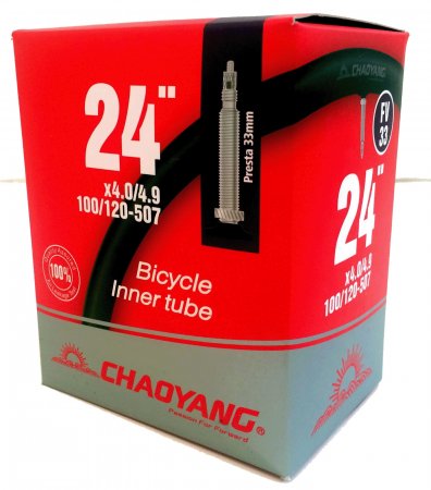 CHAMBRE 24 4,0-4.9 FAT BIKE VALVE PRESTA 33MM CHAOYANG CH244VP