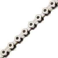 CHAINE 1 V MONO VITESSE RENFORCEE BMX 112 MAILLONS 1/2" x 1/8" ARGENT CHAI0175