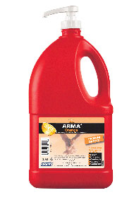 ARMA GEL PLUS ROUGE BIDON 4L + POMPE LAVAGE Salissures forte GEL450