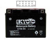 BATTERIE YT9B-BS Moto Ss Entr PK ACIDE GT9BBS