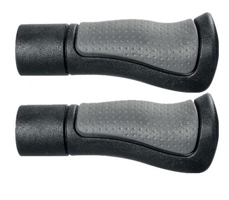 POIGNEE DOUBLE DENSITE ERGO CONFORT 120mm Ø 22 Black / Grey Herrman H0171