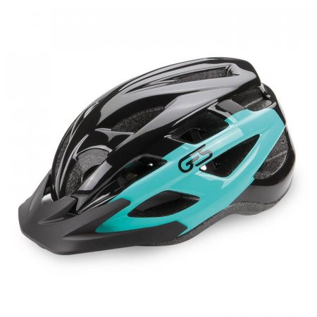 CASQUE VARIK M 54/58 NOIR ET BLEU CLAIR 21 ventilations 260g H420M60