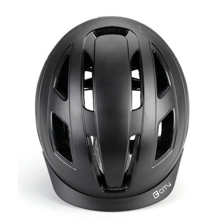 CASQUE CITY Noir L 59/61 Eclairage Arrière Led 15 Ventilation H795L10