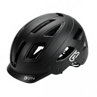 CASQUE CITY Noir L 59/61 Eclairage Arrière Led 15 Ventilation H795L10