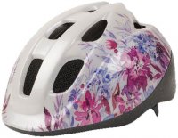CASQUE KID 52-56 S BLANC MOTIFS FLEURS HB002J22