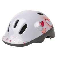 CASQUE KID 44-48 XXS BLANC ROSE HEARTY HEARTY