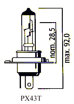 AMPOULE PX43T HS1 SCOOT 12V35/35 (Unité) LP323543