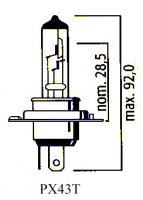 AMPOULE PX43T HS1 SCOOT 12V35/35 (Unité) LP323543