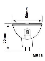 AMPOULE DICHROIQUE 12V20W G-M LP500