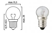 AMPOULE E10 Bte 10 AV CYCLO 6V 6W LP660