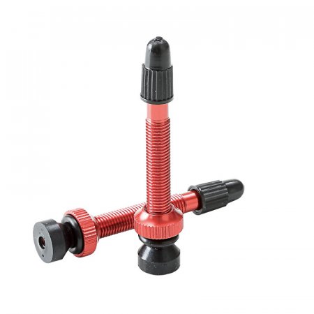 VALVE TUBELESS CONIQUE 45mm ROUGE (2 Valves) MVT0645